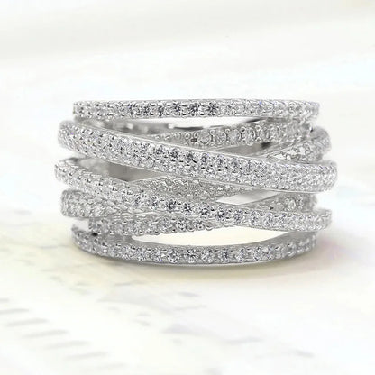 Luxury Multi Layered Cross Ring - emmy-rae-jewels.com