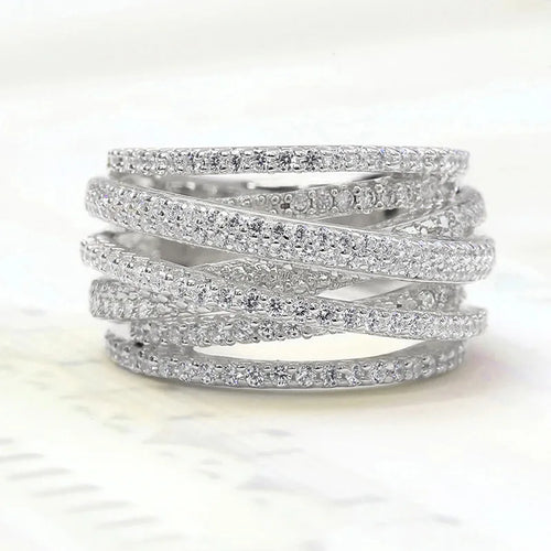 Luxury Multi Layered Cross Ring - emmy-rae-jewels.com
