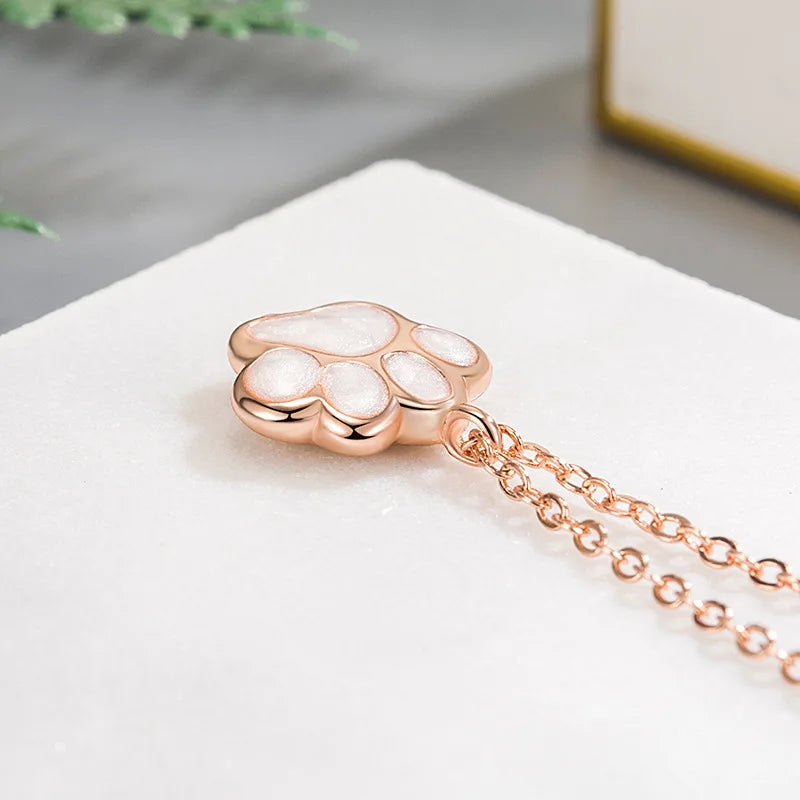 Necklace with Paw Charm - emmy-rae-jewels.com