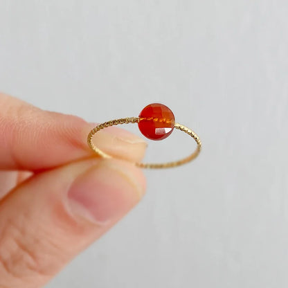 Thin Ring with Colorful Stones
