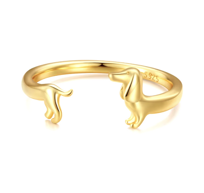 Dachshund Wrap Ring - For The Love Of Your Pup - emmy-rae-jewels.com