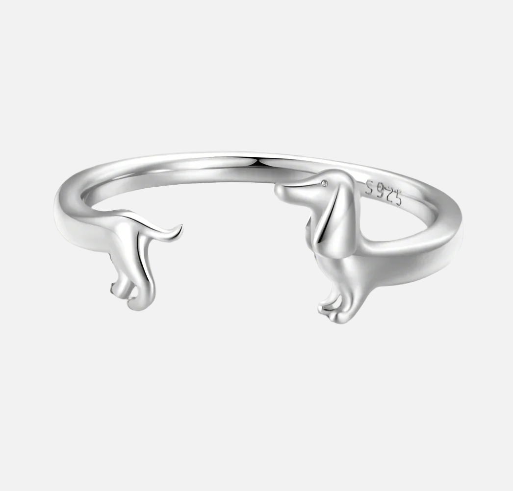 Dachshund Wrap Ring - For The Love Of Your Pup - emmy-rae-jewels.com