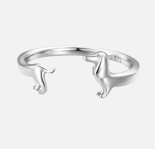Dachshund Wrap Ring - For The Love Of Your Pup - emmy-rae-jewels.com