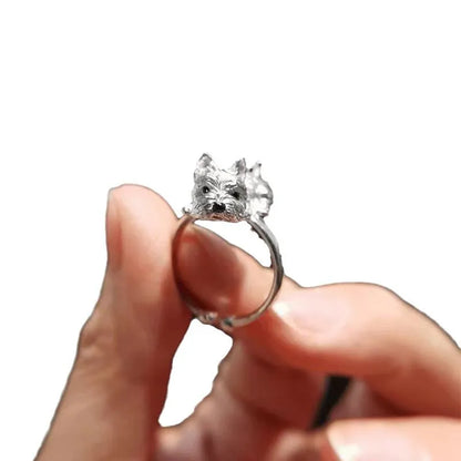Retro-Style Adjustable Dog Ring - emmy-rae-jewels.com