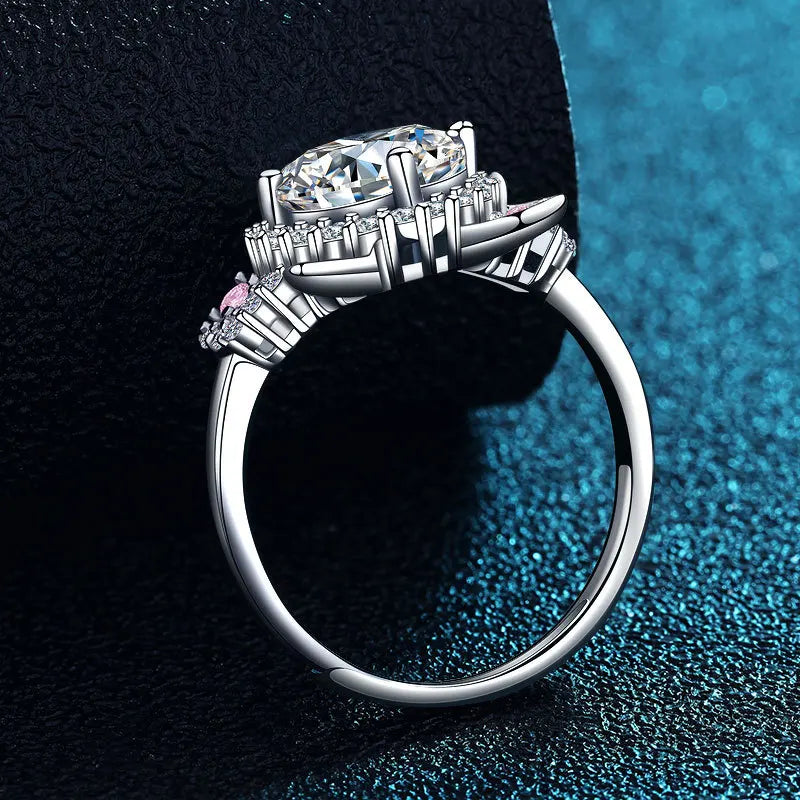 Adjustable Cat Ears Ring with Zirconia - emmy-rae-jewels.com