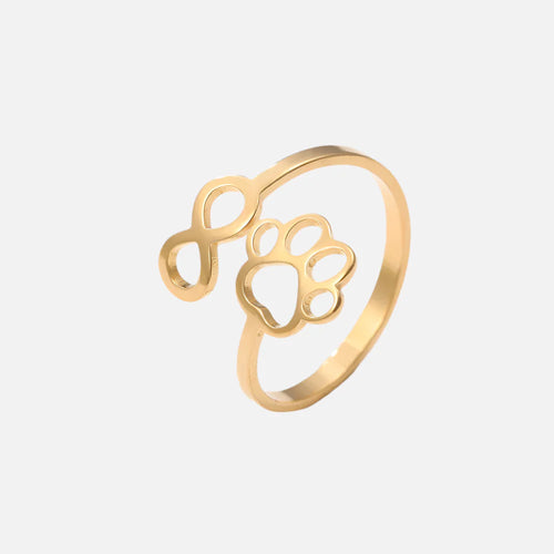 Adjustable Infinity Paw Ring – Stainless Steel - emmy-rae-jewels.com