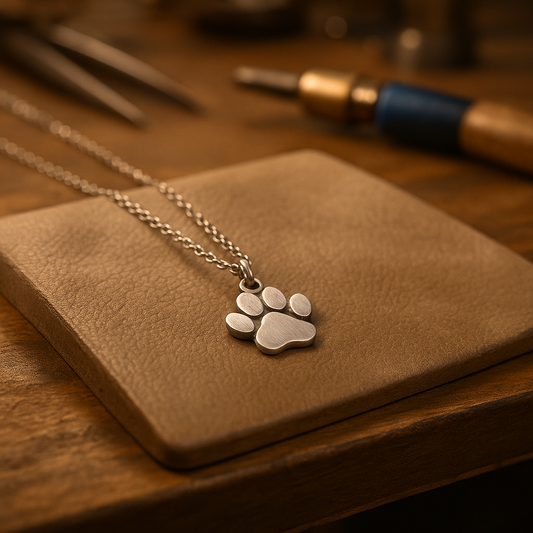 Elegant Silver Paw Necklace - emmy-rae-jewels.com