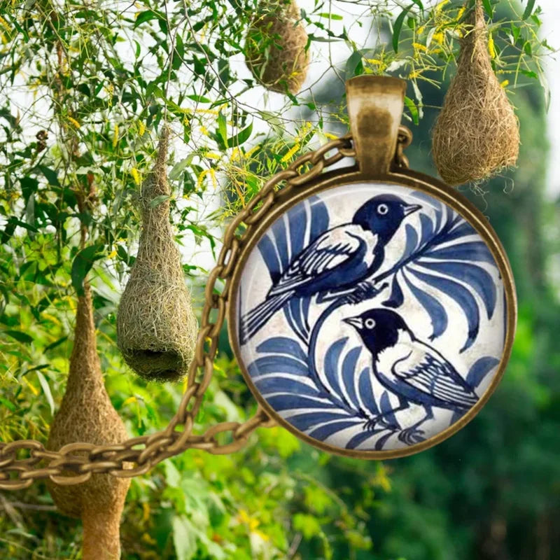 Forest Spirit Animal Glass Pendant Necklace - emmy-rae-jewels.com