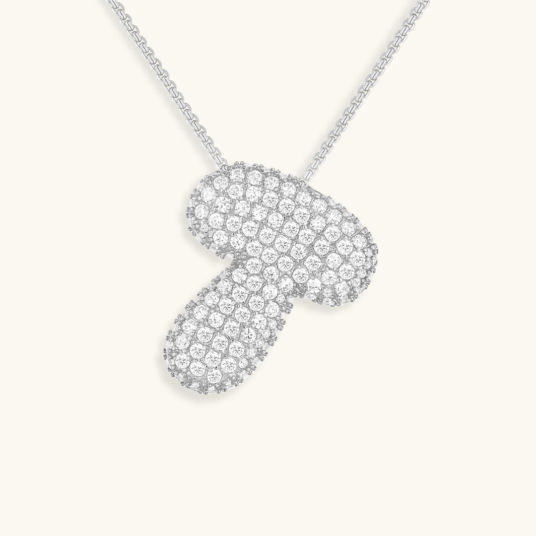 Hailey Bubble Initial Necklace - emmy-rae-jewels.com