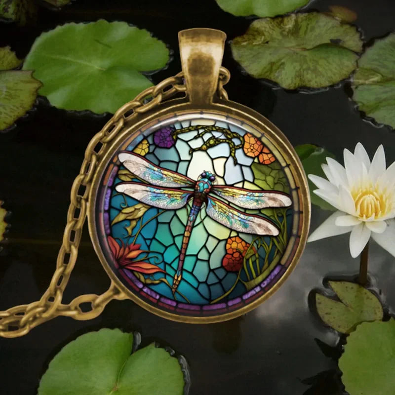 Forest Spirit Animal Glass Pendant Necklace - emmy-rae-jewels.com