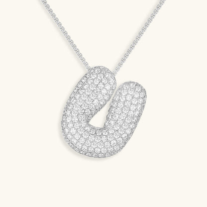 Hailey Bubble Initial Necklace - emmy-rae-jewels.com