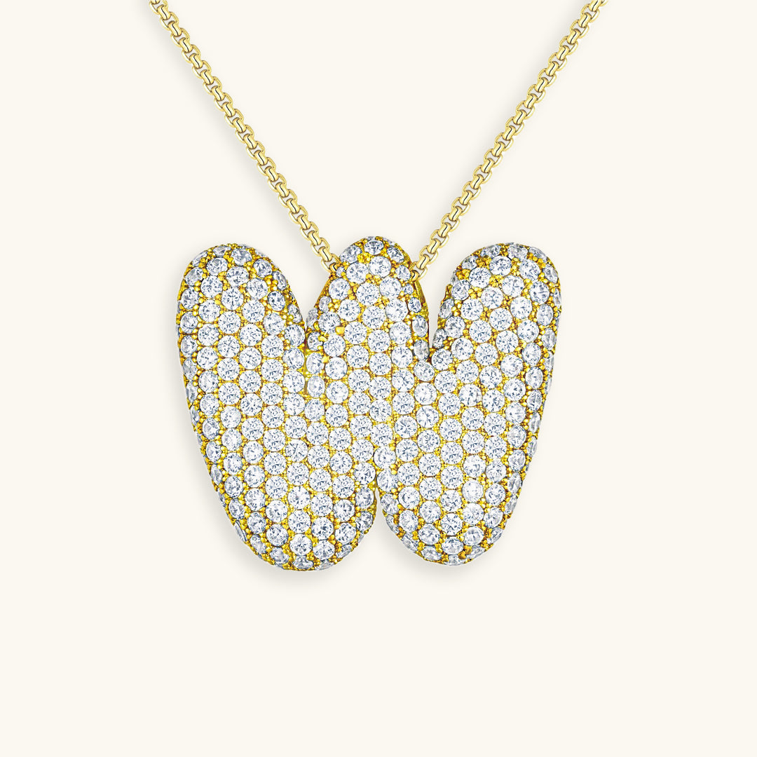 Hailey Bubble Initial Necklace - emmy-rae-jewels.com