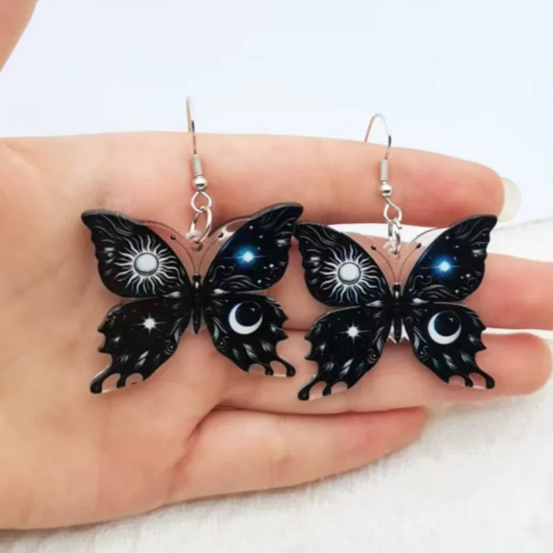 Sun Moon Butterfly Earrings - emmy-rae-jewels.com