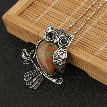Crystal Owl Wisdom Pendant Necklace - emmy-rae-jewels.com