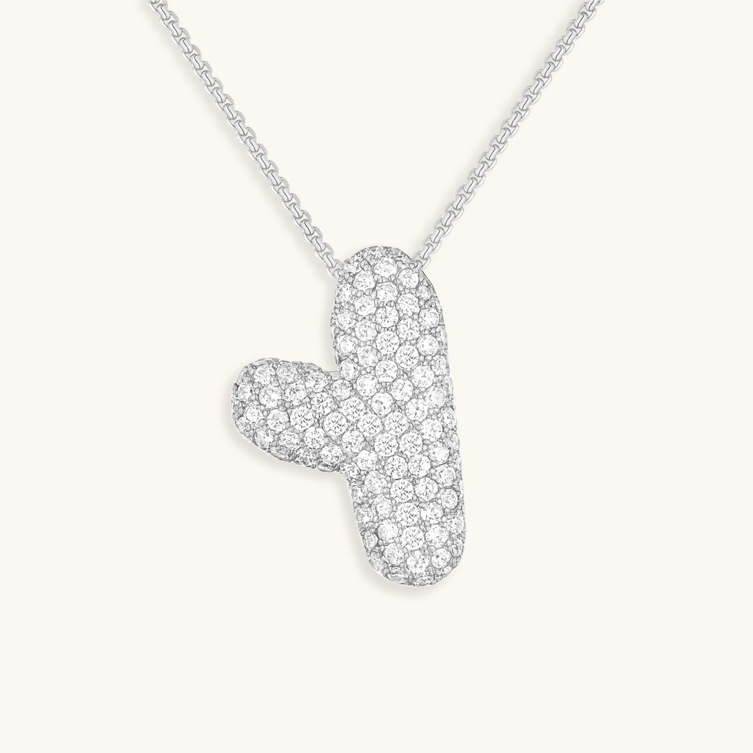 Hailey Bubble Initial Necklace - emmy-rae-jewels.com