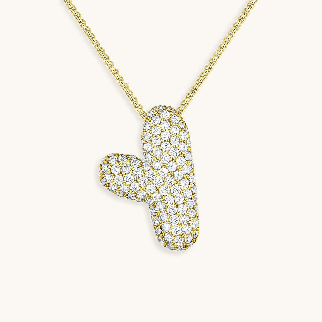 Hailey Bubble Initial Necklace - emmy-rae-jewels.com