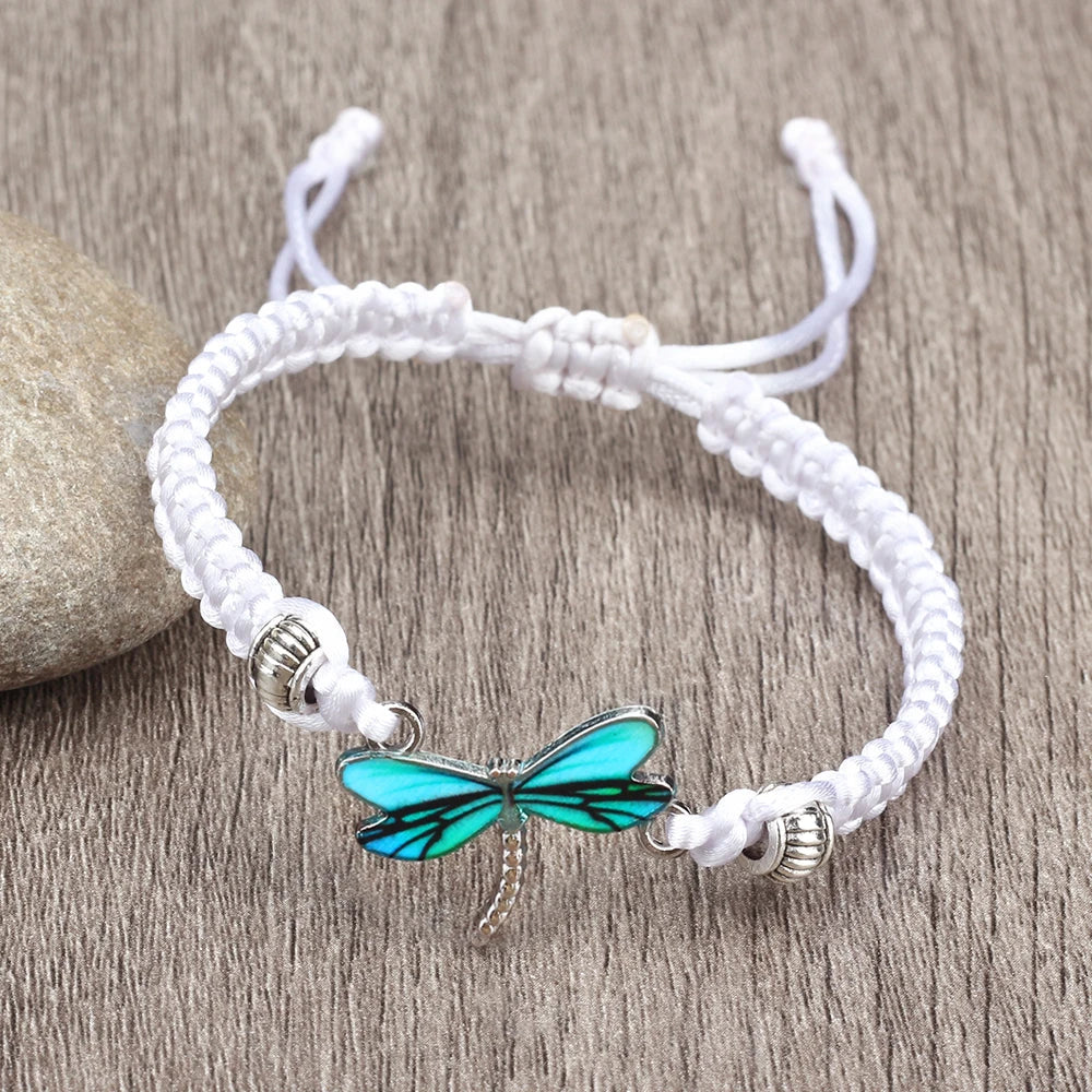 Dragonfly Dreams Handwoven Bracelet - emmy-rae-jewels.com