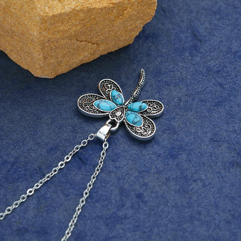 Dragonfly Dreams Silver Pendant Necklace - emmy-rae-jewels.com