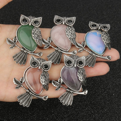Crystal Owl Wisdom Pendant Necklace - emmy-rae-jewels.com