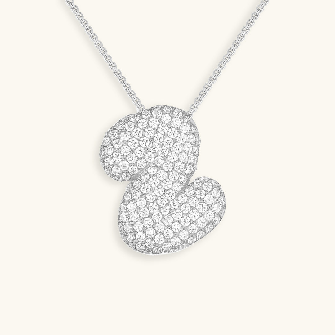 Hailey Bubble Initial Necklace - emmy-rae-jewels.com