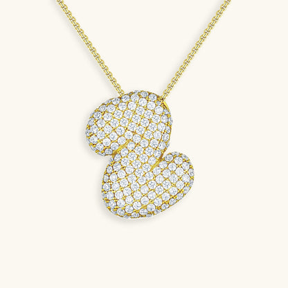 Hailey Bubble Initial Necklace - emmy-rae-jewels.com