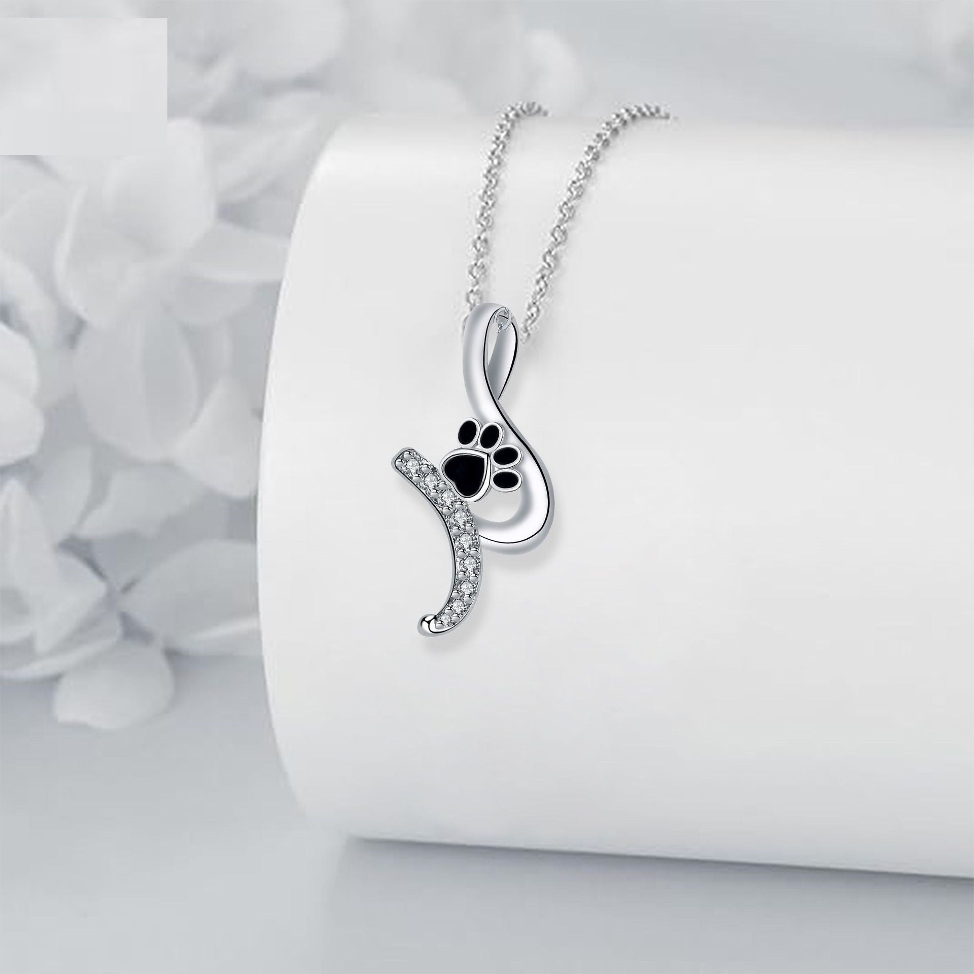 Cute Paw Print Pendant Necklace - emmy-rae-jewels.com