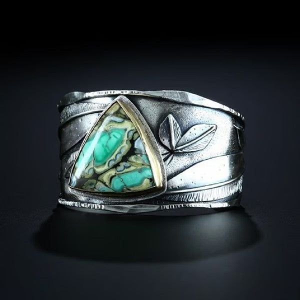 Mottled Memory Leaf Ring