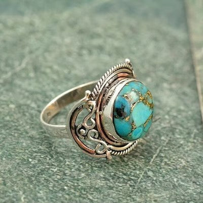 925 Boho Turquoise Ring - emmy-rae-jewels.com