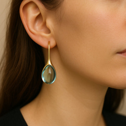 Crystal Drop Earrings in Gold and Silver - emmy-rae-jewels.com