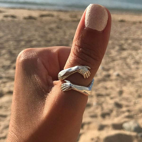 Silver Adjustable Hug Ring - emmy-rae-jewels.com