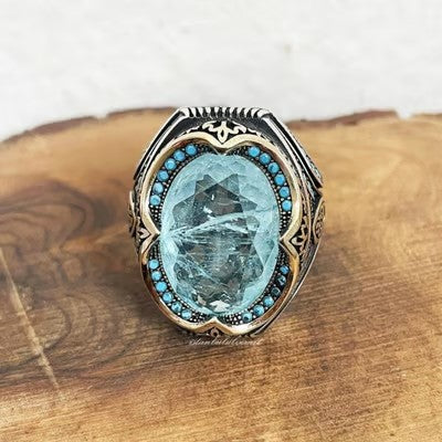 European and American fashion exaggerated temperament oval ring - emmy-rae-jewels.com