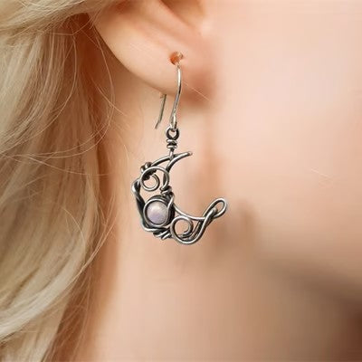 Bohemian Vintage Sun Moon Earrings - emmy-rae-jewels.com