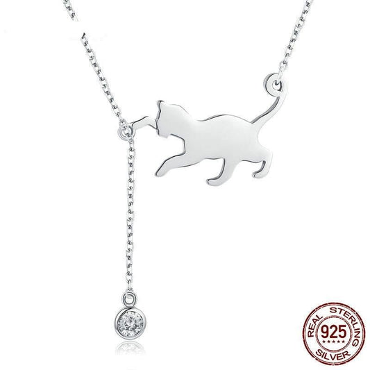 Cute Cat Chain Pendant Necklace - emmy-rae-jewels.com