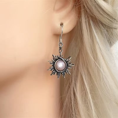 Bohemian Vintage Sun Moon Earrings - emmy-rae-jewels.com