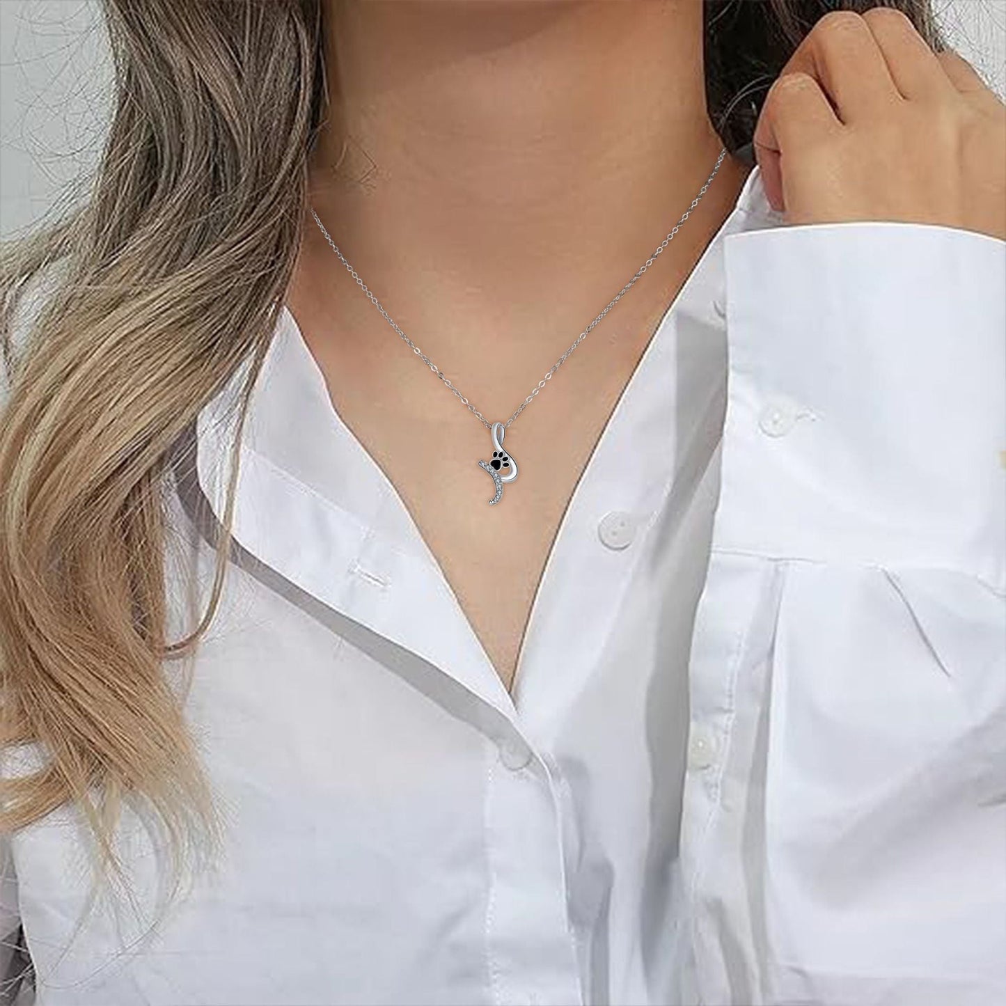 Cute Paw Print Pendant Necklace - emmy-rae-jewels.com
