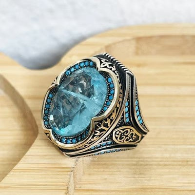 European and American fashion exaggerated temperament oval ring - emmy-rae-jewels.com