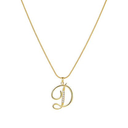 Lily Initial Necklace