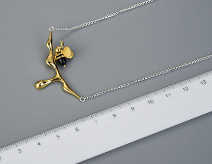 Dripping Honey & Bee Necklace - emmy-rae-jewels.com