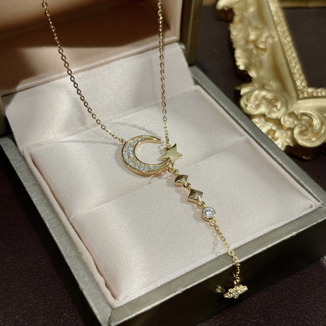 Celestial Brilliance Lunar Necklace - emmy-rae-jewels.com