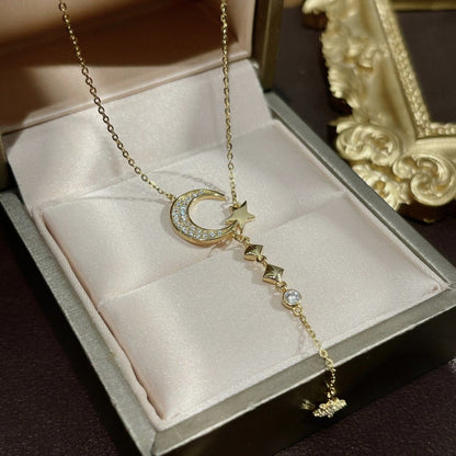 Celestial Brilliance Lunar Necklace - emmy-rae-jewels.com