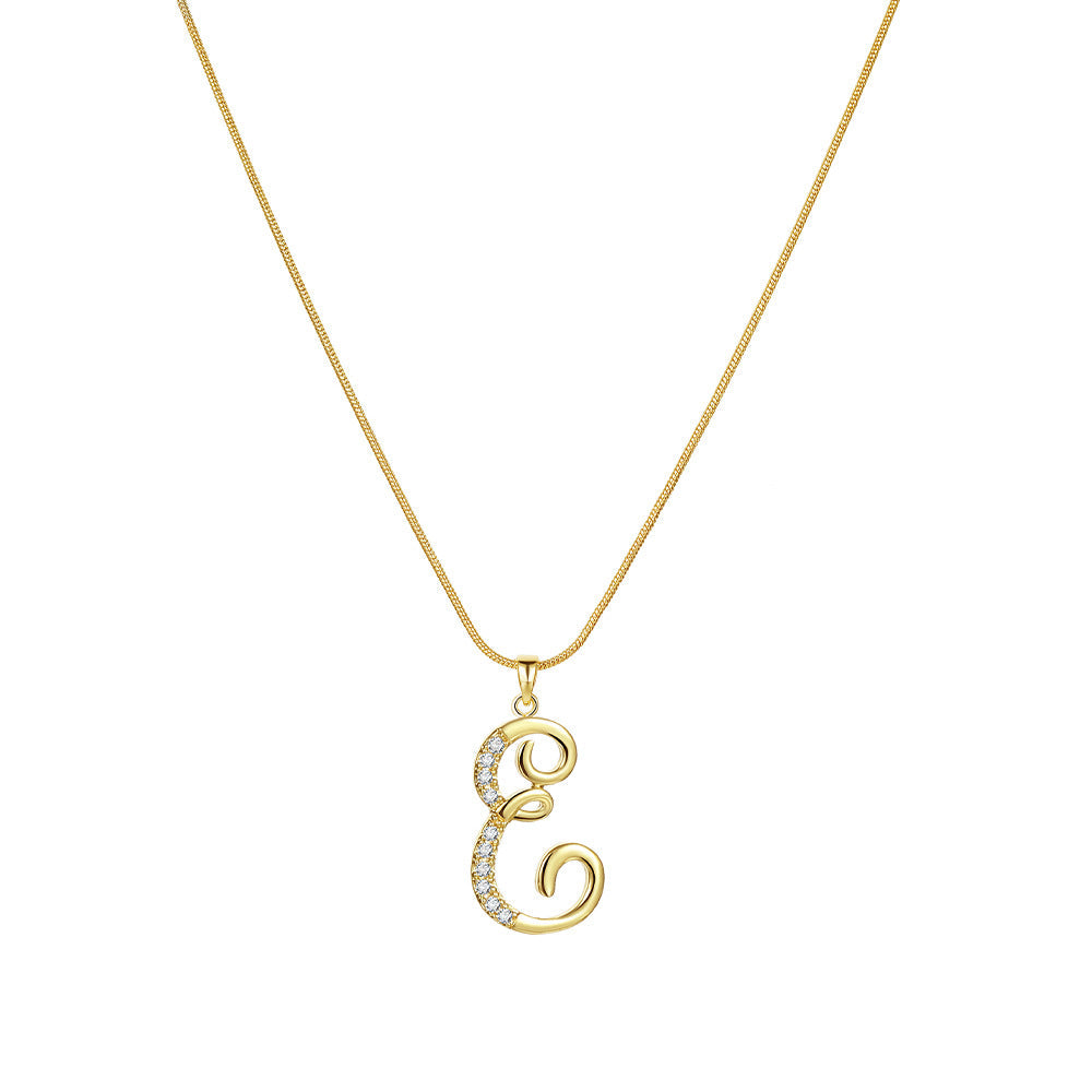 Lily Initial Necklace