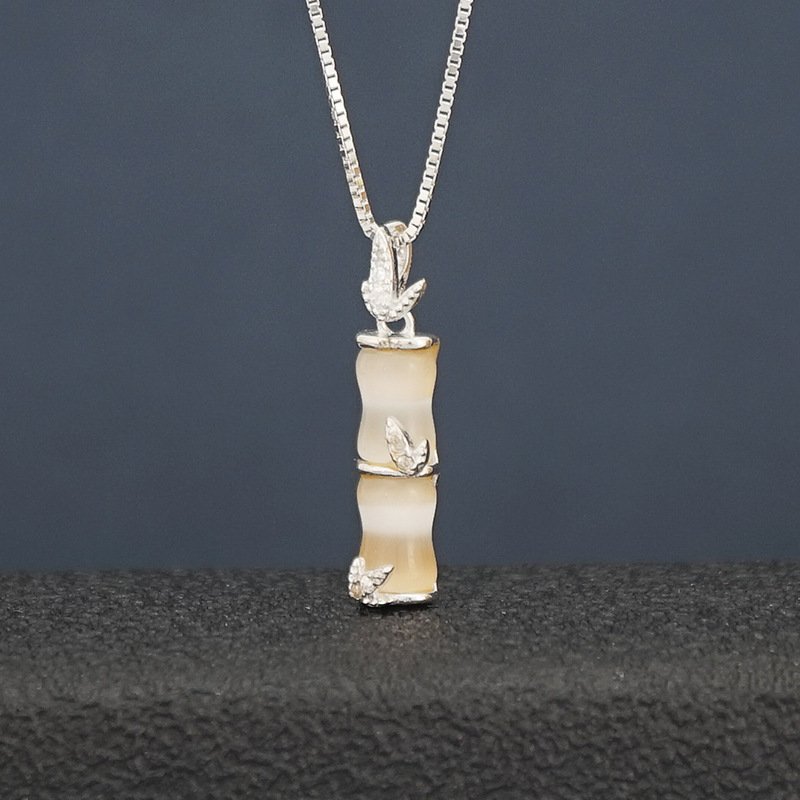 Luxe Bamboo Chain Pendant - emmy-rae-jewels.com