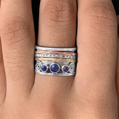 Bohemian Sapphire Meditation Ring - emmy-rae-jewels.com