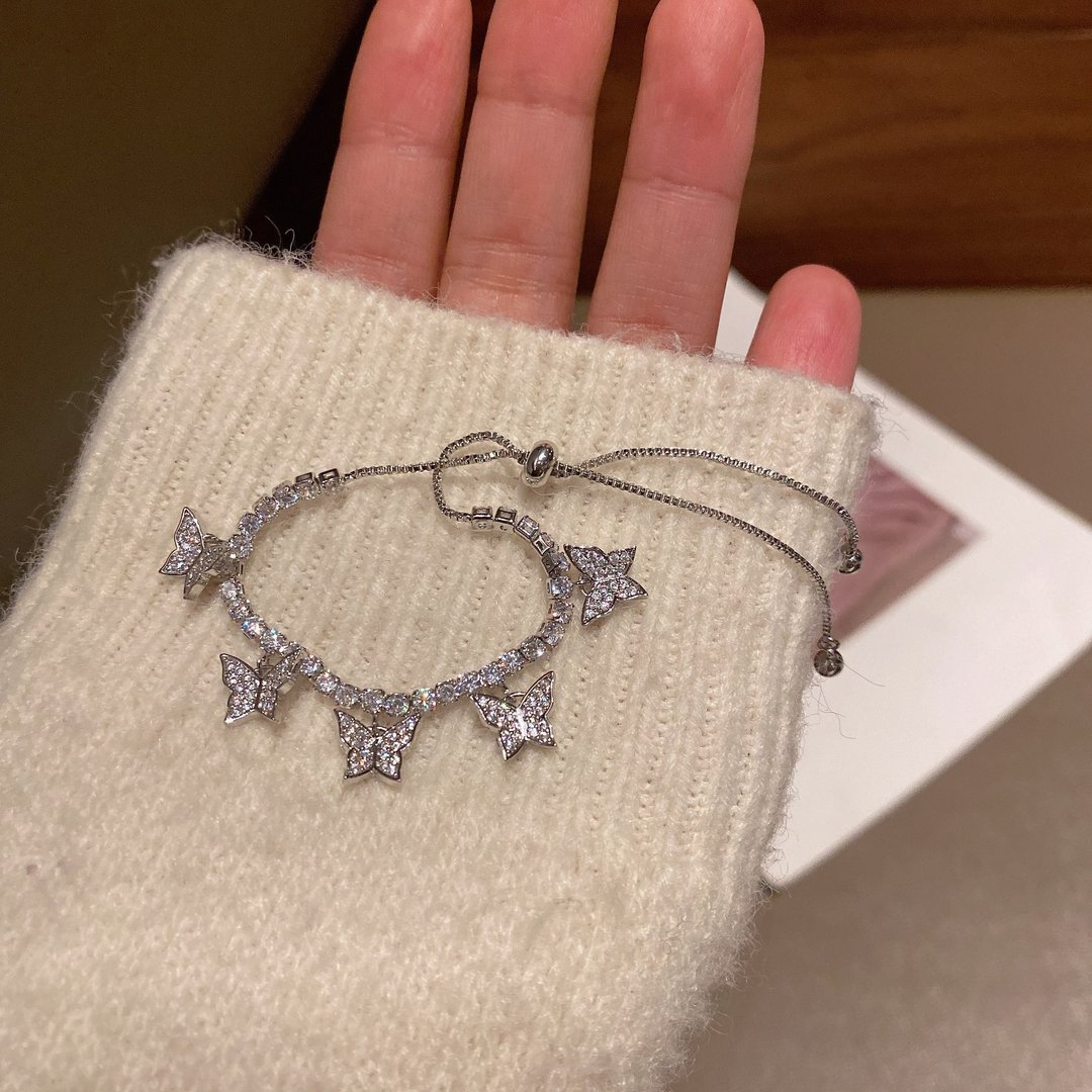 Camelia Butterfly Tennis Bracelet - emmy-rae-jewels.com