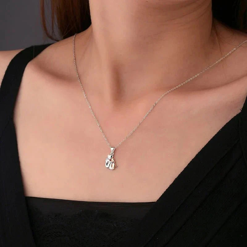 Hug Pendant Necklace with Bonus Earrings – Limited Time Offer - emmy-rae-jewels.com