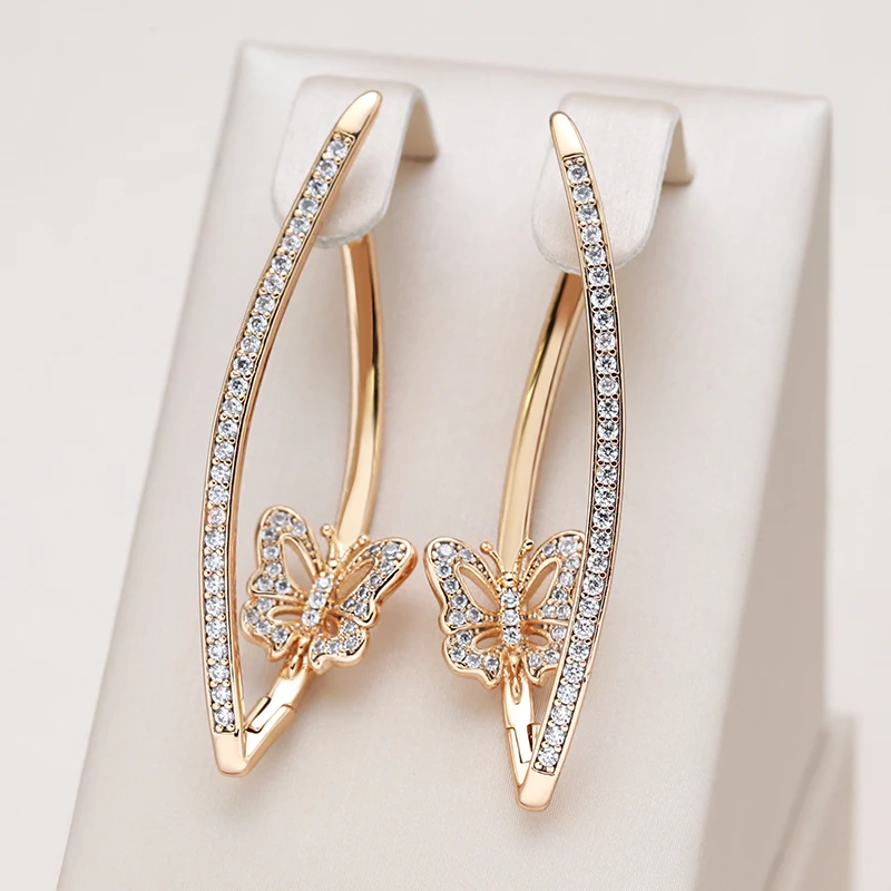 Elegant Sparkling Butterfly Earrings - emmy-rae-jewels.com