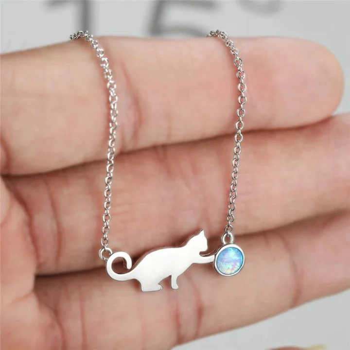 Vintage Kitty Necklace - emmy-rae-jewels.com