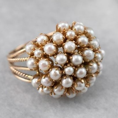 Inlaid Pearls Ring - emmy-rae-jewels.com