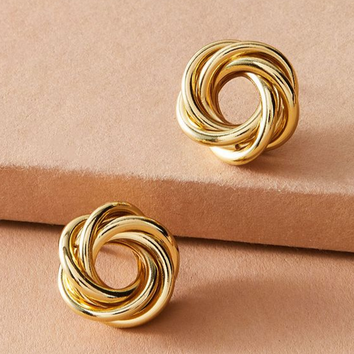 Vintage Golden Spiral Earrings - emmy-rae-jewels.com