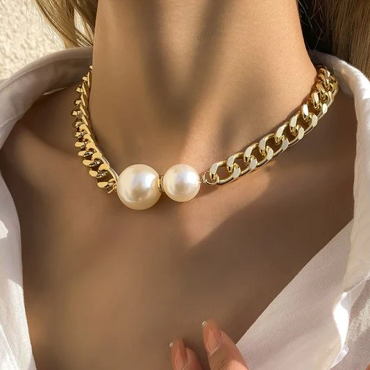 Elegant Double Pearl Necklace - emmy-rae-jewels.com